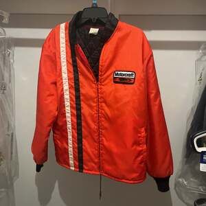 Vintage 60s/70s Ford Motorcraft Red Lightweight Racing Jacket